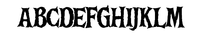 Death Bones Regular Font UPPERCASE