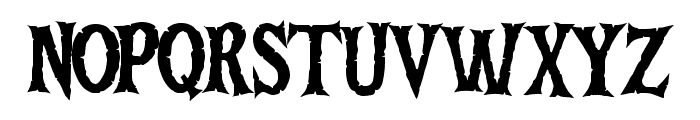 Death Bones Regular Font UPPERCASE