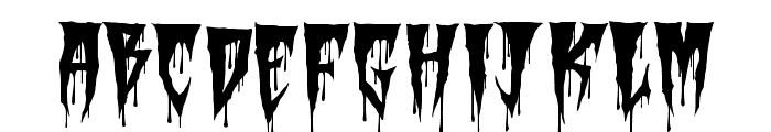 Death House Halloween Font UPPERCASE