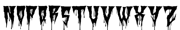 Death House Halloween Font UPPERCASE