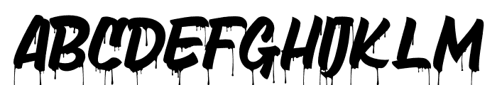 Death Markers Drip Font LOWERCASE