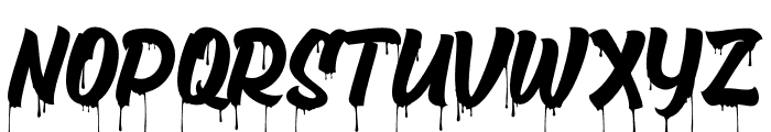 Death Markers Drip Font LOWERCASE