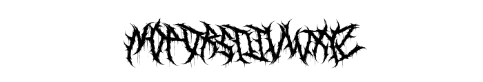 Death Mohawk PERSONAL USE Regular Font UPPERCASE