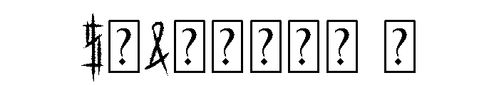 Death Momentum Font OTHER CHARS