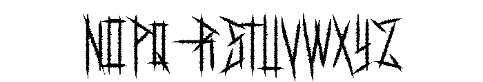 Death Momentum Font UPPERCASE