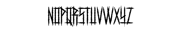 Death Momentum Font LOWERCASE