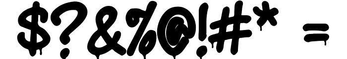 Death Subway Drip Font OTHER CHARS