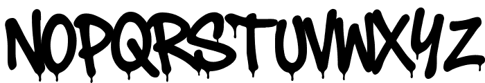 Death Subway Drip Font LOWERCASE