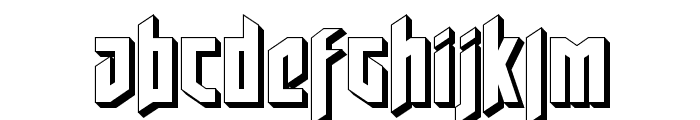 Deathshead 3D Font LOWERCASE