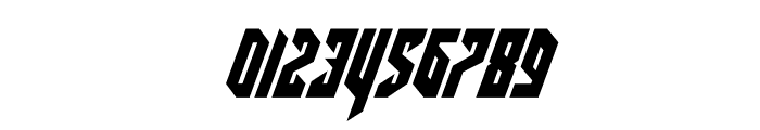 Deathshead Condensed Italic Font OTHER CHARS