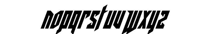 Deathshead Condensed Italic Font UPPERCASE