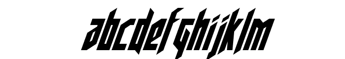Deathshead Condensed Italic Font UPPERCASE