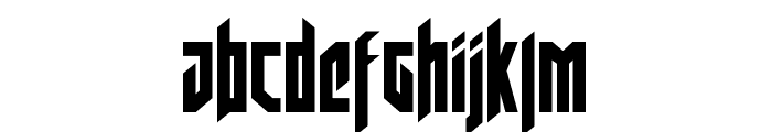 Deathshead Condensed Font LOWERCASE