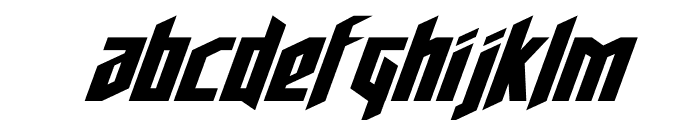 Deathshead Expanded Italic Font UPPERCASE