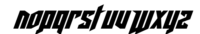 Deathshead Expanded Italic Font UPPERCASE