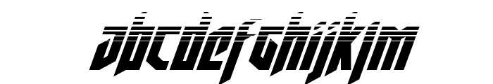 Deathshead Halftone Italic Font LOWERCASE