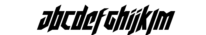 Deathshead Italic Font LOWERCASE