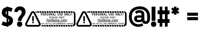 Debaznue PERSONAL USE ONLY! Font OTHER CHARS