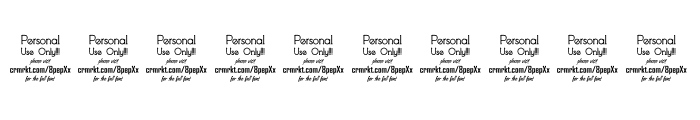 Debock Personal Use Regular Font OTHER CHARS