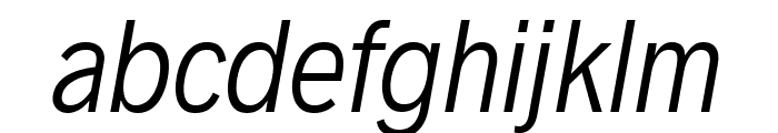 Decalotype Light Italic Font LOWERCASE