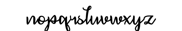 December Calligraphy Font LOWERCASE