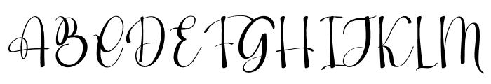 December Celebrate Font UPPERCASE