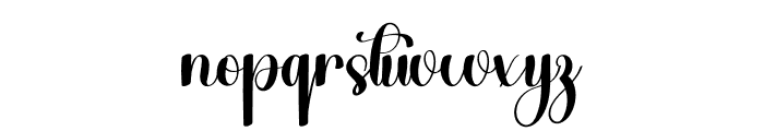 December Celebrate Font LOWERCASE
