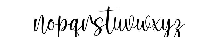 December Script Font LOWERCASE