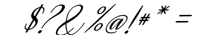 Decembery Italic Font OTHER CHARS