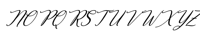 Decembery Italic Font UPPERCASE