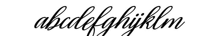 Decembery Italic Font LOWERCASE