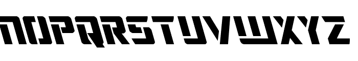 Deceptibots Leftalic Font LOWERCASE