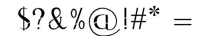 Deco Mon Type Font OTHER CHARS
