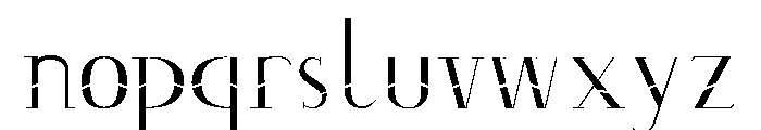 Deco Mon Type Font LOWERCASE