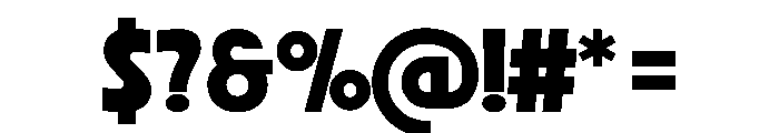 Decoma Demo Bold Font OTHER CHARS