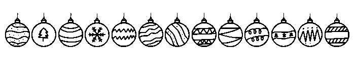 Decorative Lights Font UPPERCASE