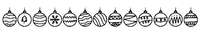 Decorative Lights Font LOWERCASE