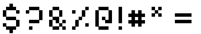 DeeCe Regular Font OTHER CHARS