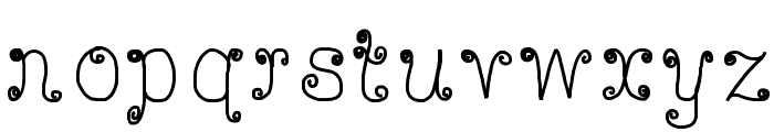 DeeDeeScribble Font LOWERCASE
