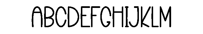 Deep House Font UPPERCASE