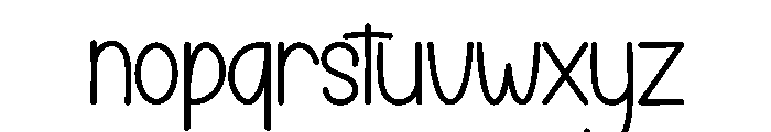 Deep House Font LOWERCASE