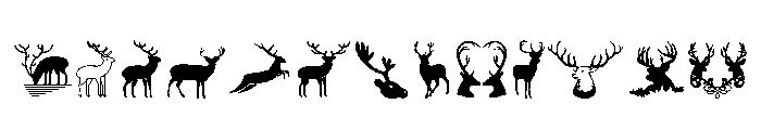 Deers Font UPPERCASE