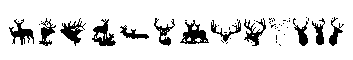 Deers Font UPPERCASE