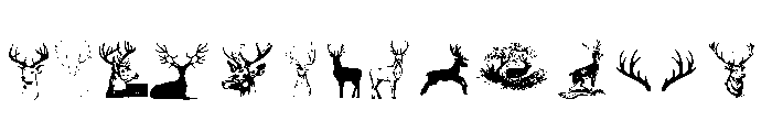 Deers Font LOWERCASE