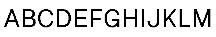 Default Sans Regular Font UPPERCASE