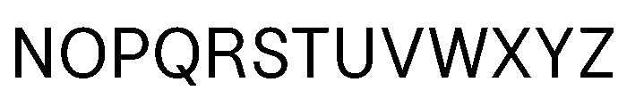 Default Sans Regular Font UPPERCASE