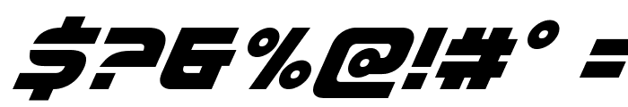 Defcon Zero Super-Italic Font OTHER CHARS