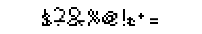 Deflated And Sloppy Regular Font OTHER CHARS