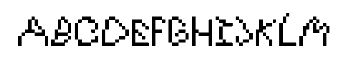 Deflated And Sloppy Regular Font UPPERCASE