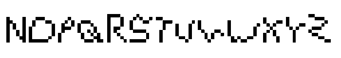 Deflated And Sloppy Regular Font UPPERCASE